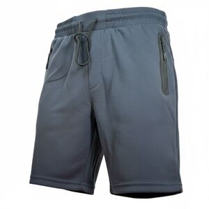 NWT Pure Champ Men’s NAVY French Terry Casual Gym Shorts w/Zip Pockets - Size M